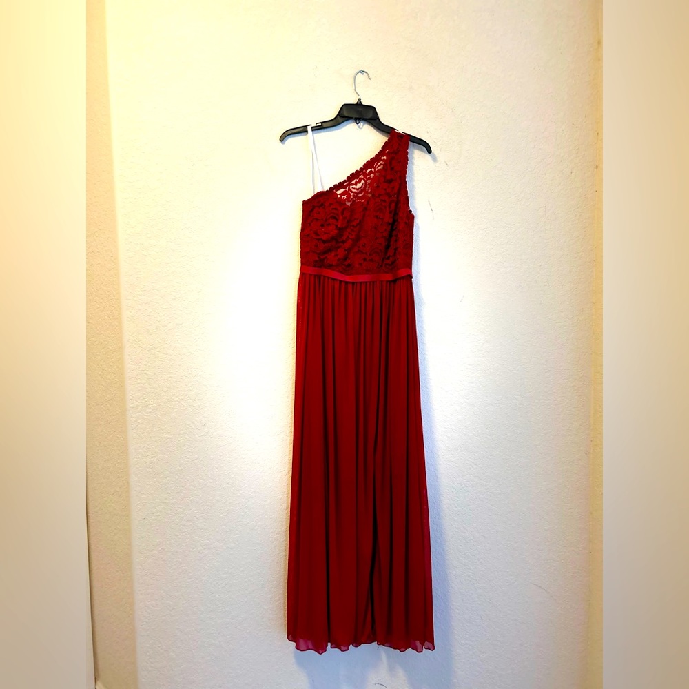 Size 6 bridesmaids dress one shoulder